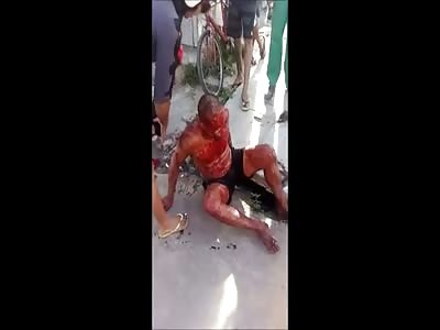 Girl Helps A Guy With A Headshot