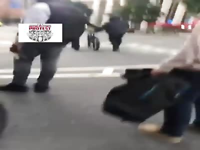 UK guy punched in the face as he resists bike thieves