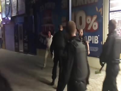 annoying mall customer gets his ass beaten