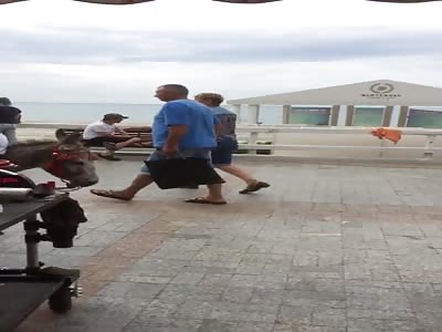 He must be on vacation