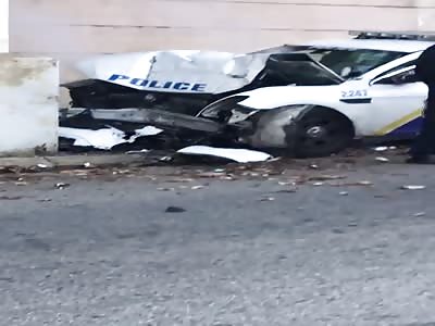 Cop Rescued from Burning Car After Crash 