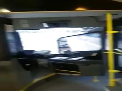 This mental dude destroying the bus