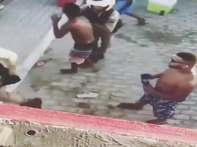 asshole try to stole the weapon of military