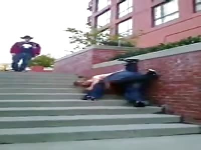 Why fight on the stairs?