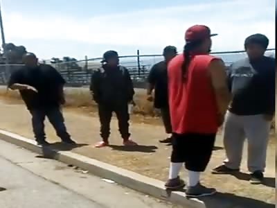 Sucker punching a kid.