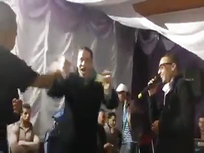 face slashed by razor blade during wedding in morocco