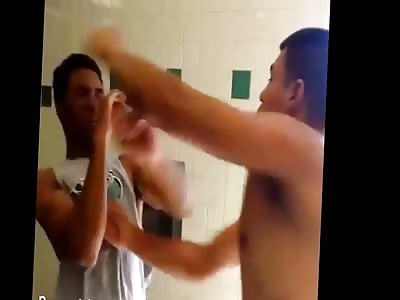 Bathroom fight