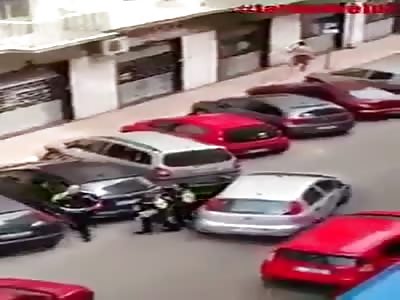 italian police dealing with young thug