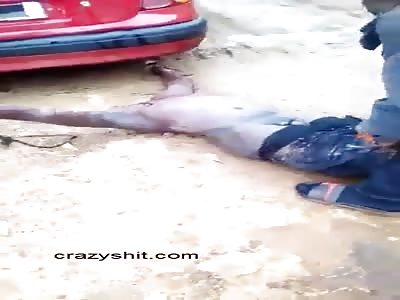 HEADLESS MAN GETS COCK STONED