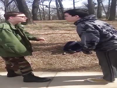 He dressed ready for war but lost