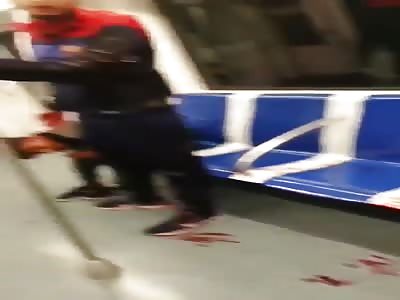 [what a mess] face slashed