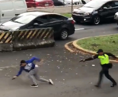 Gunman Attempting to Rob Families Outside School Shot by Police