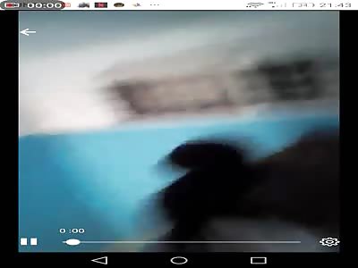 crazy Moroccan women pushes her son from the st