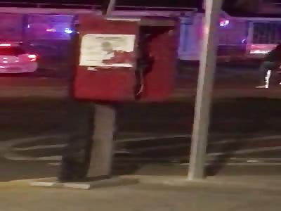 crazy woman open fire 