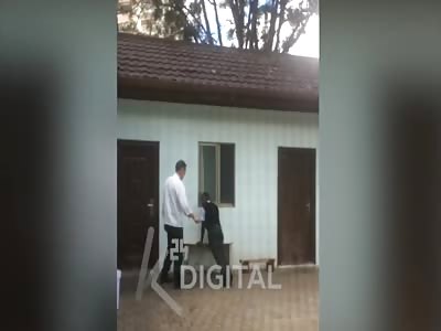 senior Chinese hotel officer whipping a Kenyan waiter over allegations