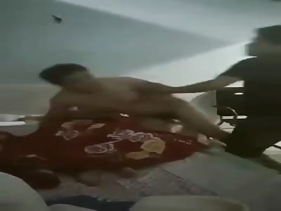 Caught in the Nude with Lover by Husband