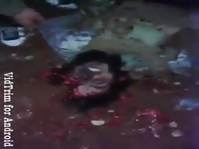 Dead Syrian soldier killed by Turkish army 