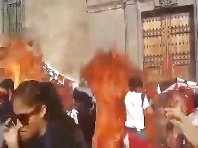 Crazy woman day in Mexico 