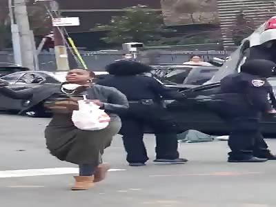 Trying to save victim of brutal accident in New York