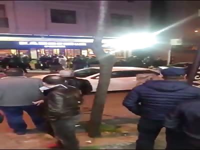 TURKS FIGHTING OVER BREAD AFTER A 2 DAY LOCKDOWN WAS ANNOUNCED