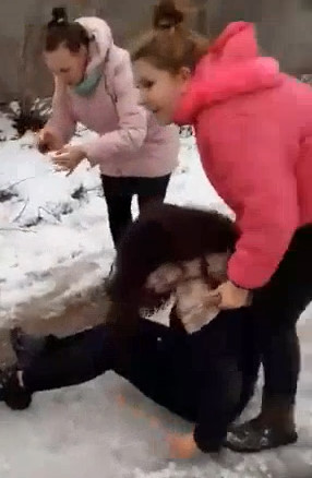 Russian Girl Beaten for Online Shit-Talk