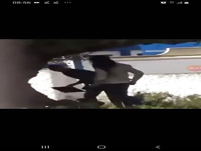 Abusive boyfriend beat the shit out of his girlfriend 