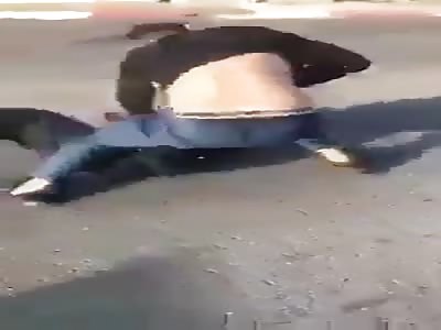 Palestinian boy beat the shit out of Israeli soldier 