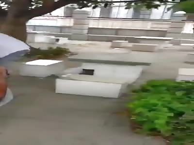 Chinese group of students beating innocent girl 