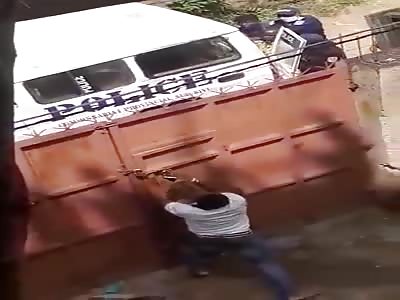 Student run and hide from police for not having Corona mask 