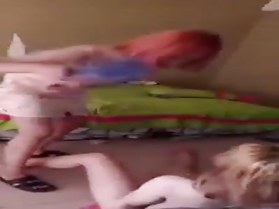 Flip flop beating for nude mistress 