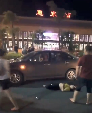 Chinese Girl Launched at the Zebra Crossing