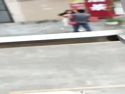 Topples Chinese drunk girl gone crazy and take off her clothes 