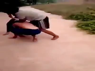 Chinese bitch have no mercy 