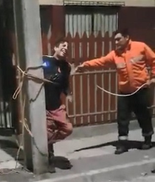  Tied to a Pole and Flogged for Thievery