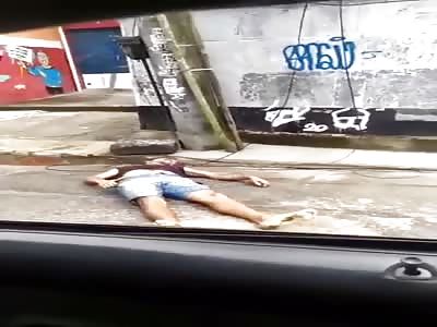 Brazilian young man shot dead.