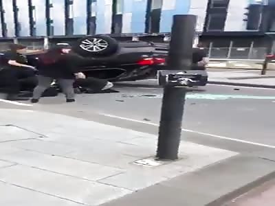A serious car crash in Slough area earlier today.