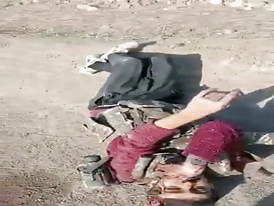 Dead Armenian soldiers all over the road 