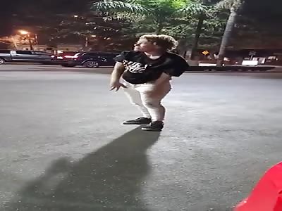 Crackhead Woman Takes off Clothes