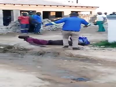 Rock, paper scissors. African style.