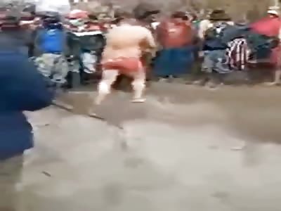 Traditionally street justice in Ecuador 