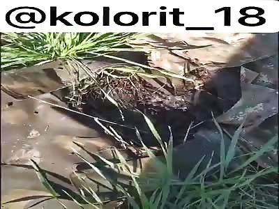 Dead Armenian soldiers all over the mountain  