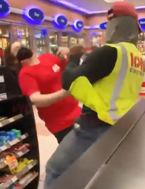 ALTERCATION OVER MASK