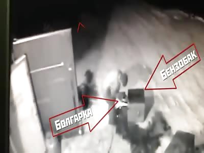 Russian worker injured in explosion.