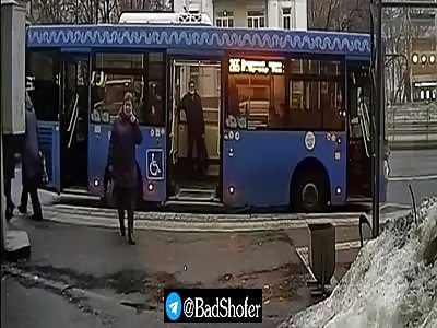 In Russia even in sidewalks you're not safe 