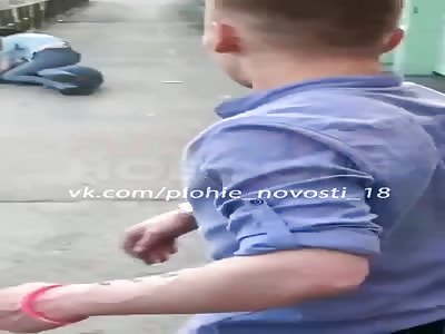 Angry Russian girlfriend beat the shit out of side bitch 