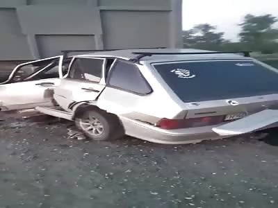 Deadly accident happened on Russian road.