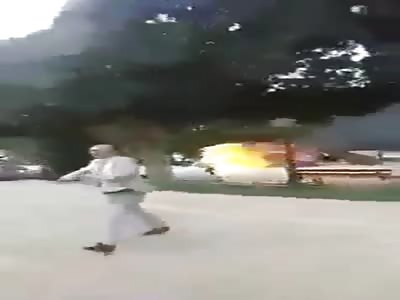 Depressed young Tunisian man set himself on fire 