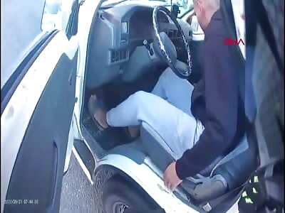 Turkish Biker Stabbed by Angry Taxi Driver.