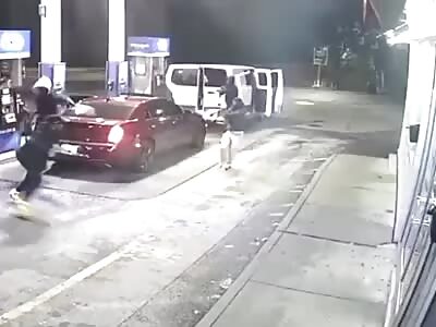Armed Group Seen On Video Jumping From Van, Stealing Car At Gunpoint 