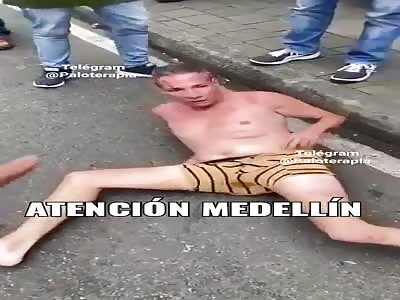 A fatal head kick for thief 